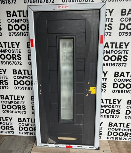 EXTERNAL ANTHRACITE GREY COMPOSITE DOOR WITH MATCHING FRAME 975X2050MM #1202