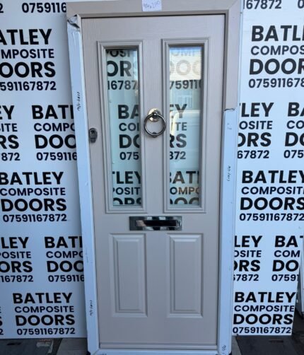 CLAYSTONE EXTERNAL COMPOSITE DOOR FINGER PULL HANDLE WITH MATCHING FRAME 914X2110MM #2000